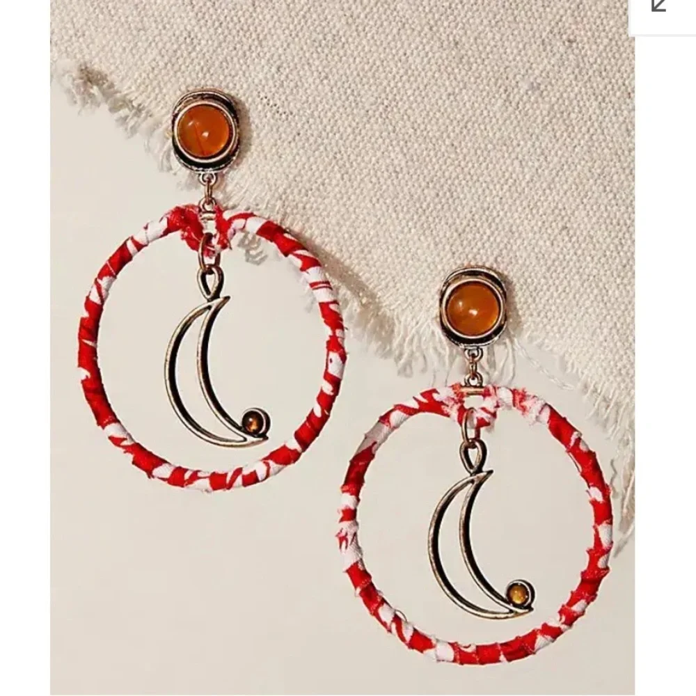 Free People Time Will Tell Hoop Earrings NWT